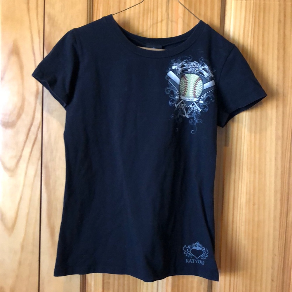 Bedazzled Softball T Shirt